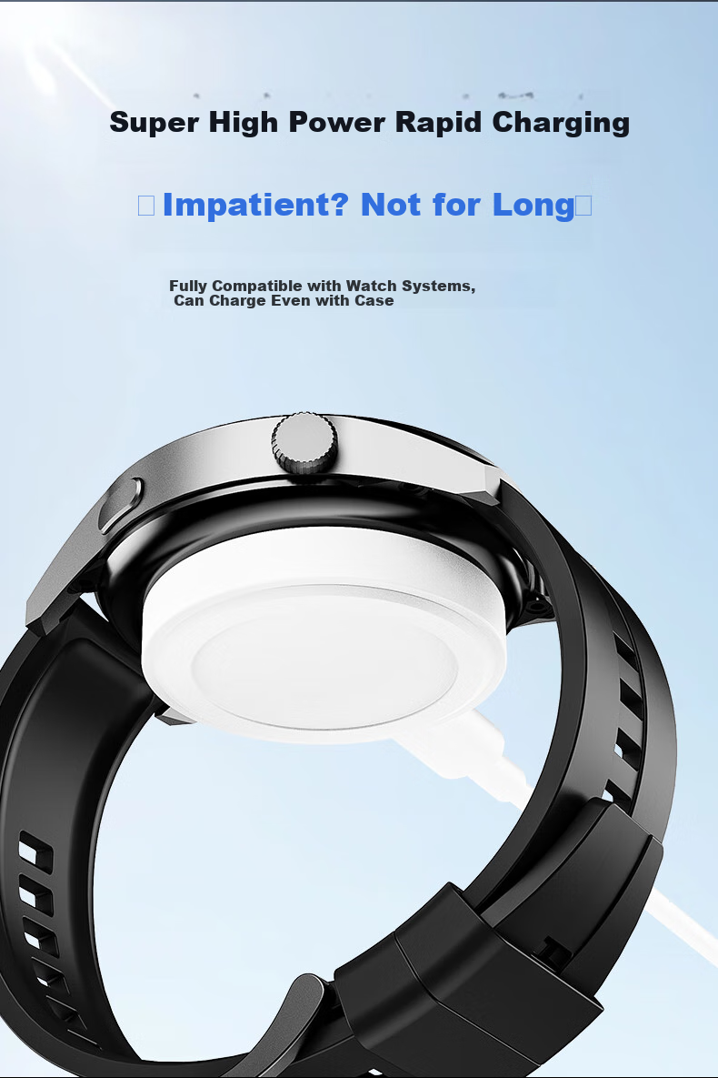 Магнитное зарядное устройство KOVOL USB Fast Charging для Huawei Watch GT6/5/4/3Pro/Watch5/4/3/2/D2/FIT4, универсальная база для смарт-часов