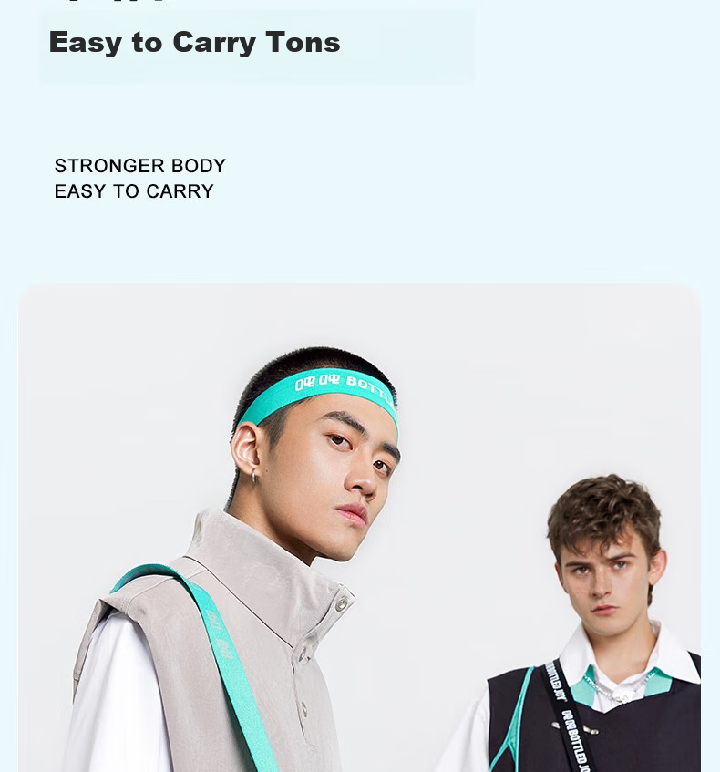 Бутылка для воды Dundun Joy Sports, большая емкость, портативная, подарок, с соломинкой и прямым питьем, 2500 мл, черный