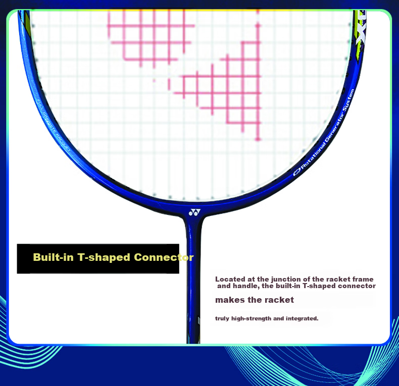 Бадминтонная ракетка YONEX Astrox AX01, синяя, цельнокарбоновая, ультралегкая, 4U, струнная