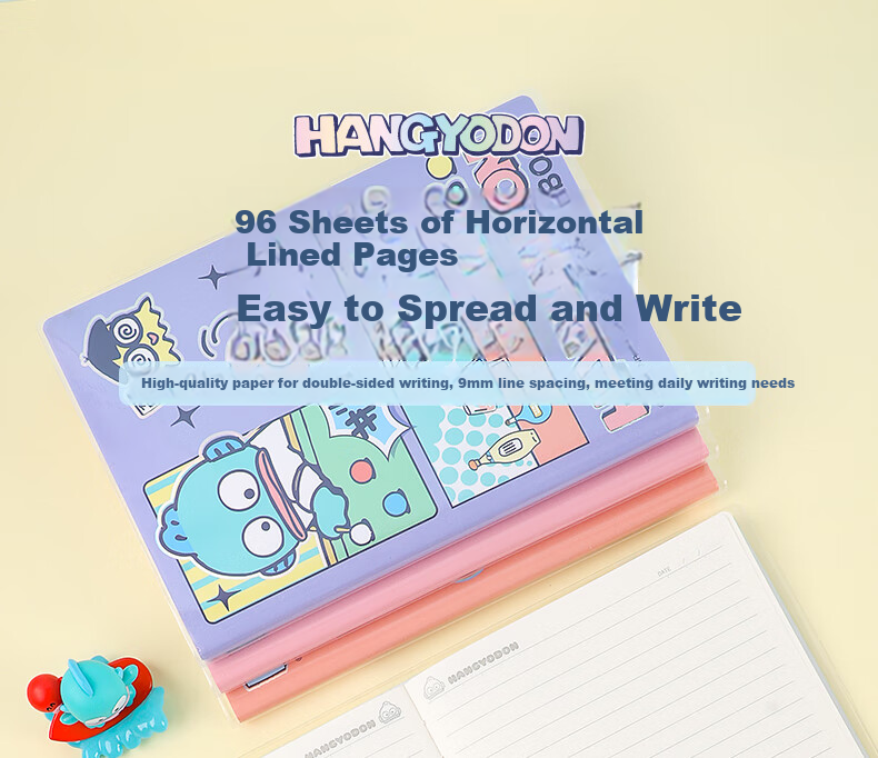 Блокнот GuangBo X Sanrio Little Mermaid Series B5/96 листов, клеевое скрепление, высококачественная тетрадь для исправления ошибок, дневник ученика начальной школы, фиолетовый, KT81398