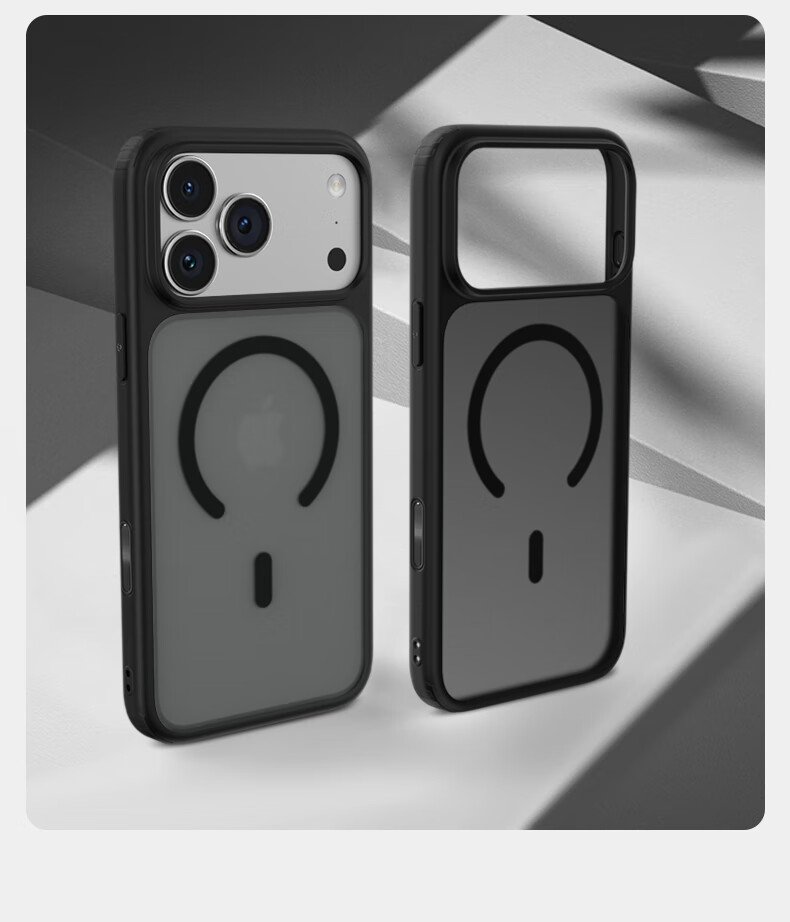 Чехол Lanxingxiansheng для iPhone 17, защитный, с магнитной зарядкой, матовый, противоударный, износостойкий, серо-белый