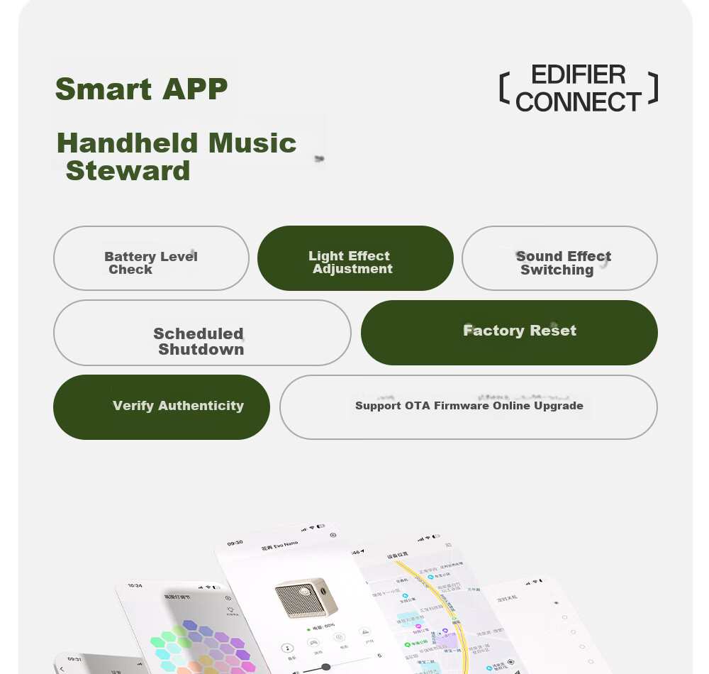 EDIFIER Evo Nano Портативная Bluetooth-колонка, мини-колонка для улицы, Bluetooth 5.4, водонепроницаемая, черная