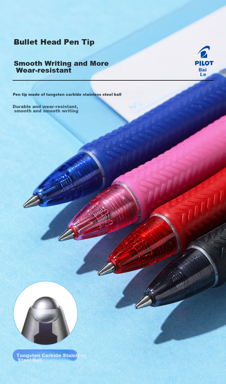 PILOT Retractable Ballpoint Pen, Acroball Smooth Writing Gel Ink Pen, Student Office Exam Pen BPAB-15F 0.7mm Black 12-Pack