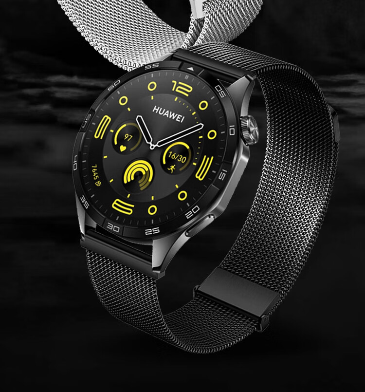 Ремешок Milanese Loop из нержавеющей стали для Huawei Watch GT6 Pro/5/5 Pro/GT4/3/Watch5, женский, серебристый, 41 мм