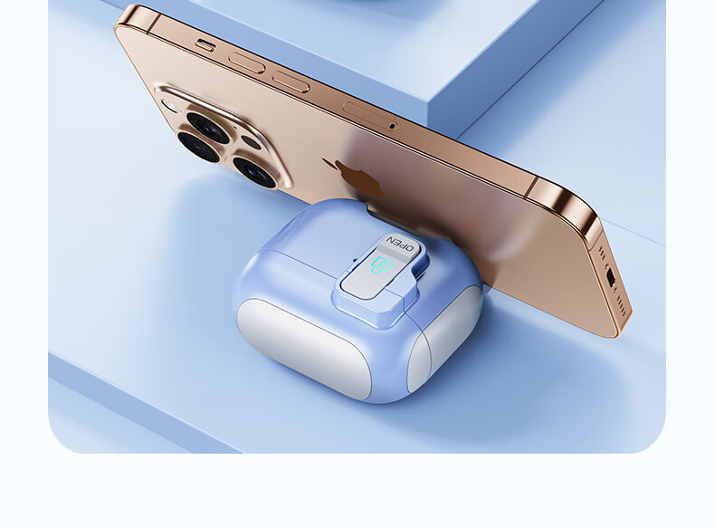Защитный чехол Smorss для AirPods Pro 2 поколения, чехол для наушников Apple, беспроводная зарядка MagSafe, противоударный, нескользящий, с автоматическим открытием крышки, синий