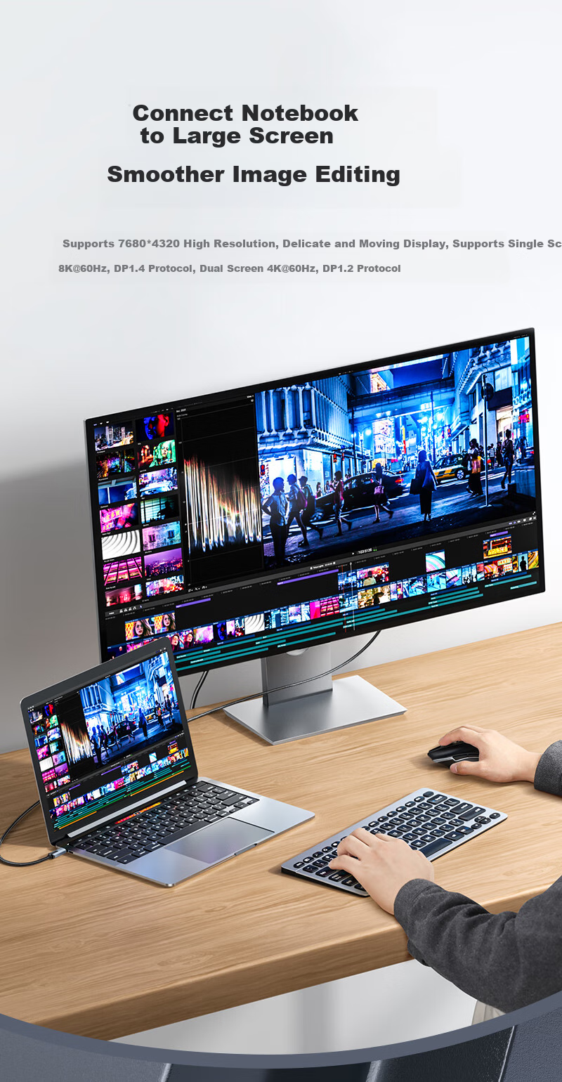 Кабель SAMZHE USB4, 240W PD, Thunderbolt 4, 40 Гбит/с, 1.5 метра