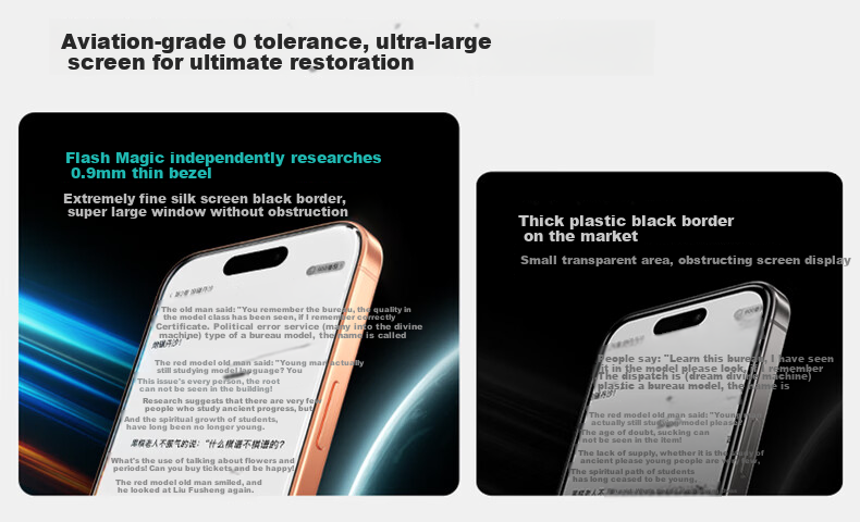 Защитное стекло SmartDevil для iPhone 17 Pro Max, 3D горячее изгибание, Corning Glass, ультратонкое 0.18 мм, противоударное, пыленепроницаемое, антибликовое