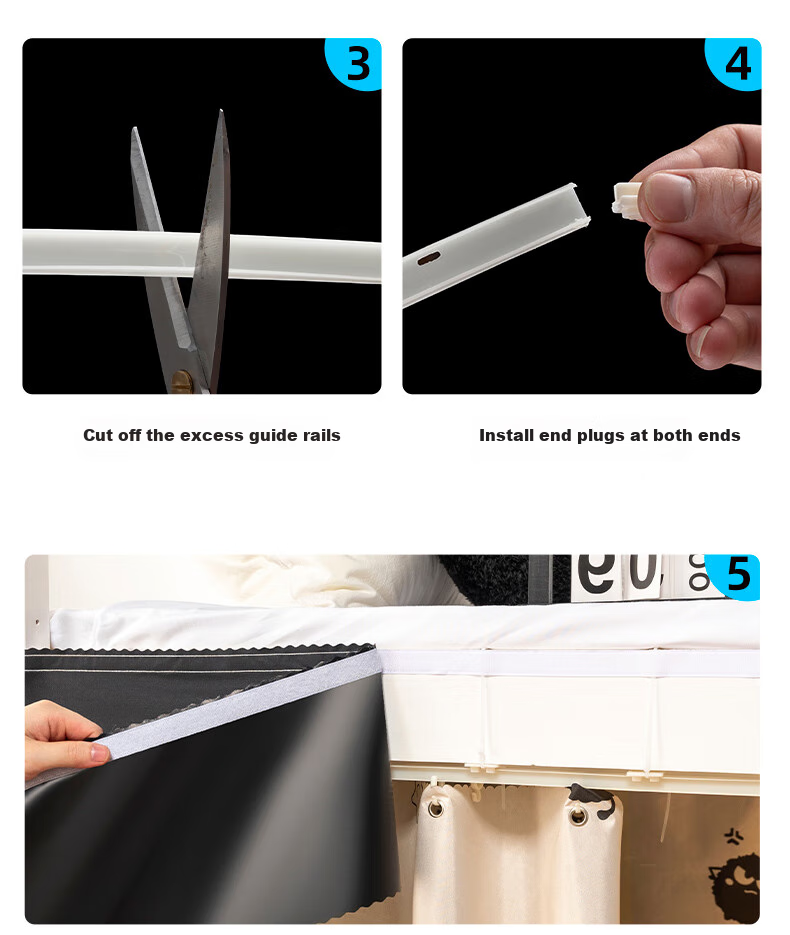 Комплект штор для кровати