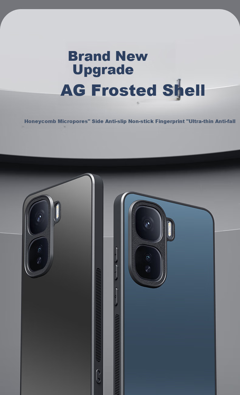 Чехол HotFire для Vivo IQOO Neo10/Neo10 Pro, AG Frosted, противоударный, синий