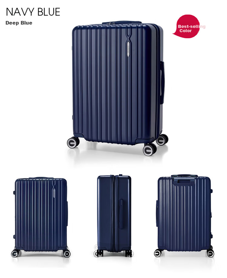 Чемодан AMERICAN TOURISTER, 24 дюйма, тележка, расширяемая, легкий, большой емкости, серый