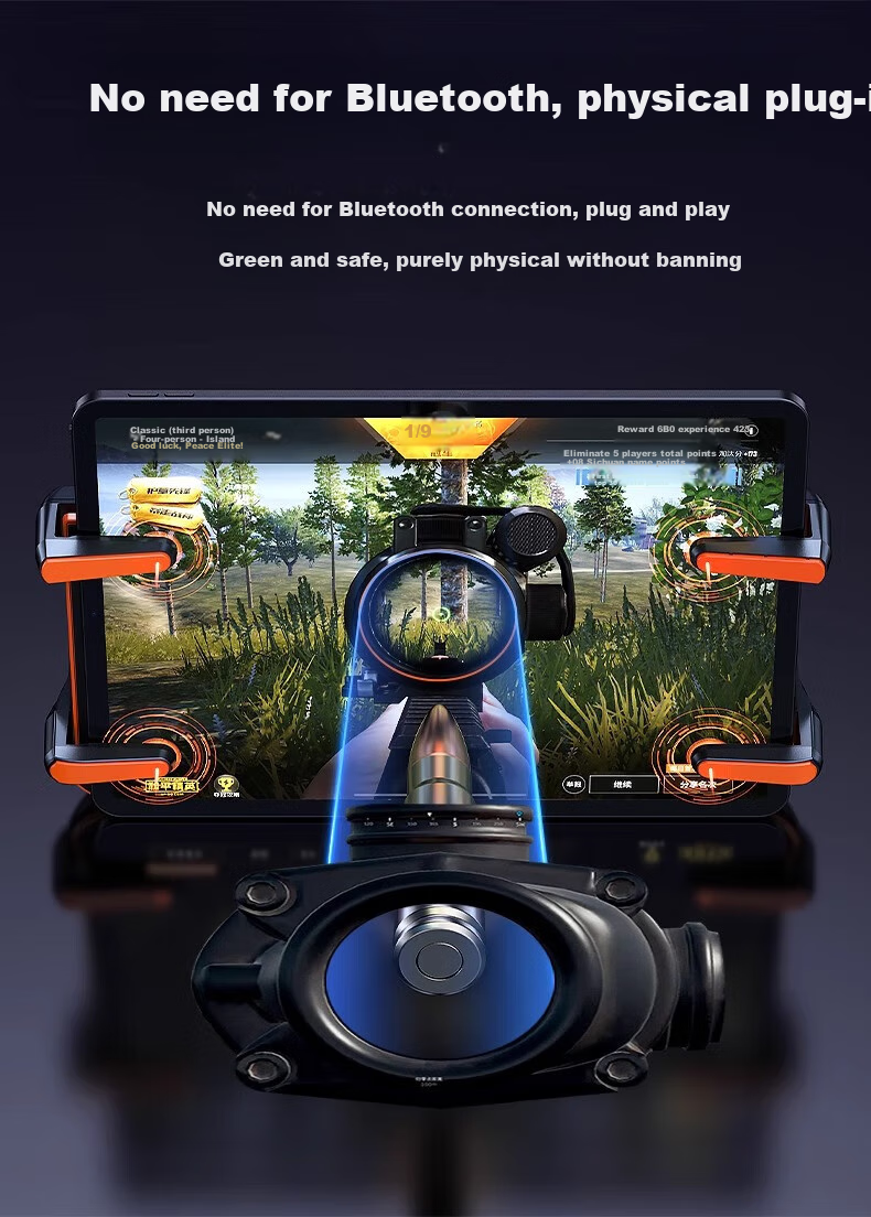 Игровой контроллер BIAZE YX90 для мобильных игр, шестипальцевый, механическая клавиатура, триггер для PUBG, Fortnite, Call of Duty