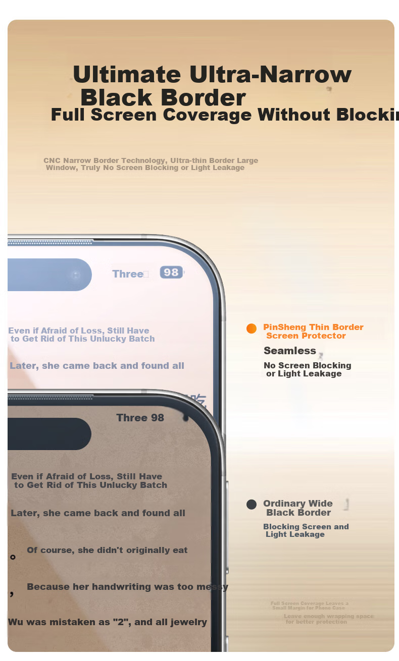 Защитное стекло PISEN для iPhone 17 Pro, полное покрытие, высокая четкость, защита от пыли, быстрое наклеивание, защита от осколков, пылезащита, защита от отпечатков пальцев, 2 шт.