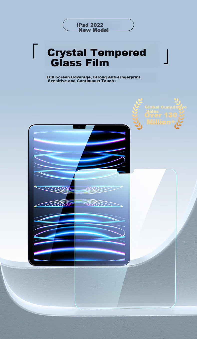 Защитное стекло ESR для iPad Air 5/4/Pro 10.9/11 дюймов, HD закаленное, противоударное, антиотпечатки