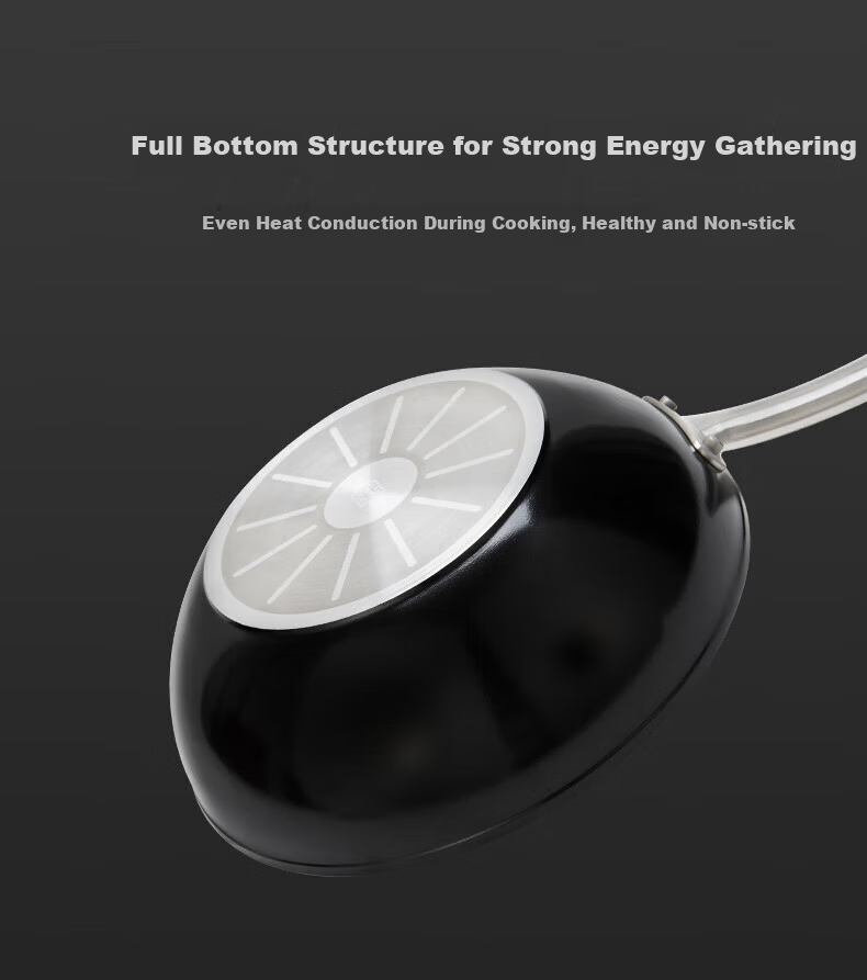 ZWILLING Антипригарная сковорода-вок 30 см, плоское дно, для индукционных и газовых плит, алюминиевый сплав, Китай