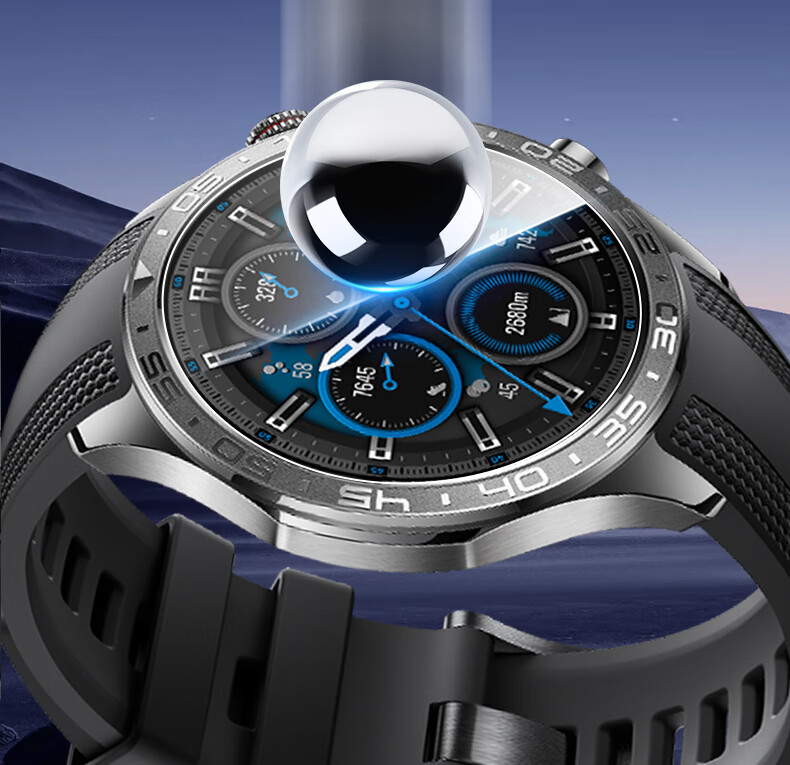 Защитная пленка для экрана Smorss для Honor Watch 5 Pro, комплект из 2 шт., закаленное стекло, ультрачистая, устойчивая к царапинам и падениям