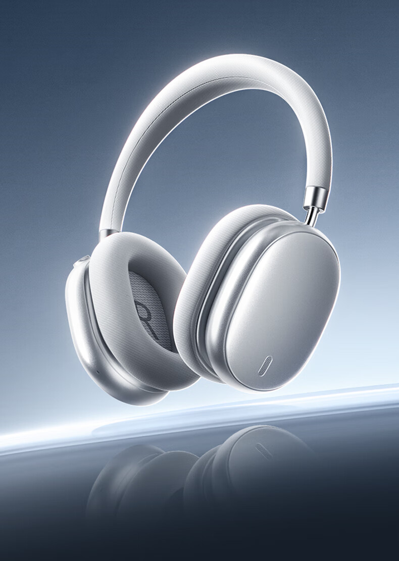 Беспроводные накладные наушники Tangmai H5 Ultra с активным шумоподавлением, Bluetooth 5.3, низкая задержка, длительное время работы, серебристые