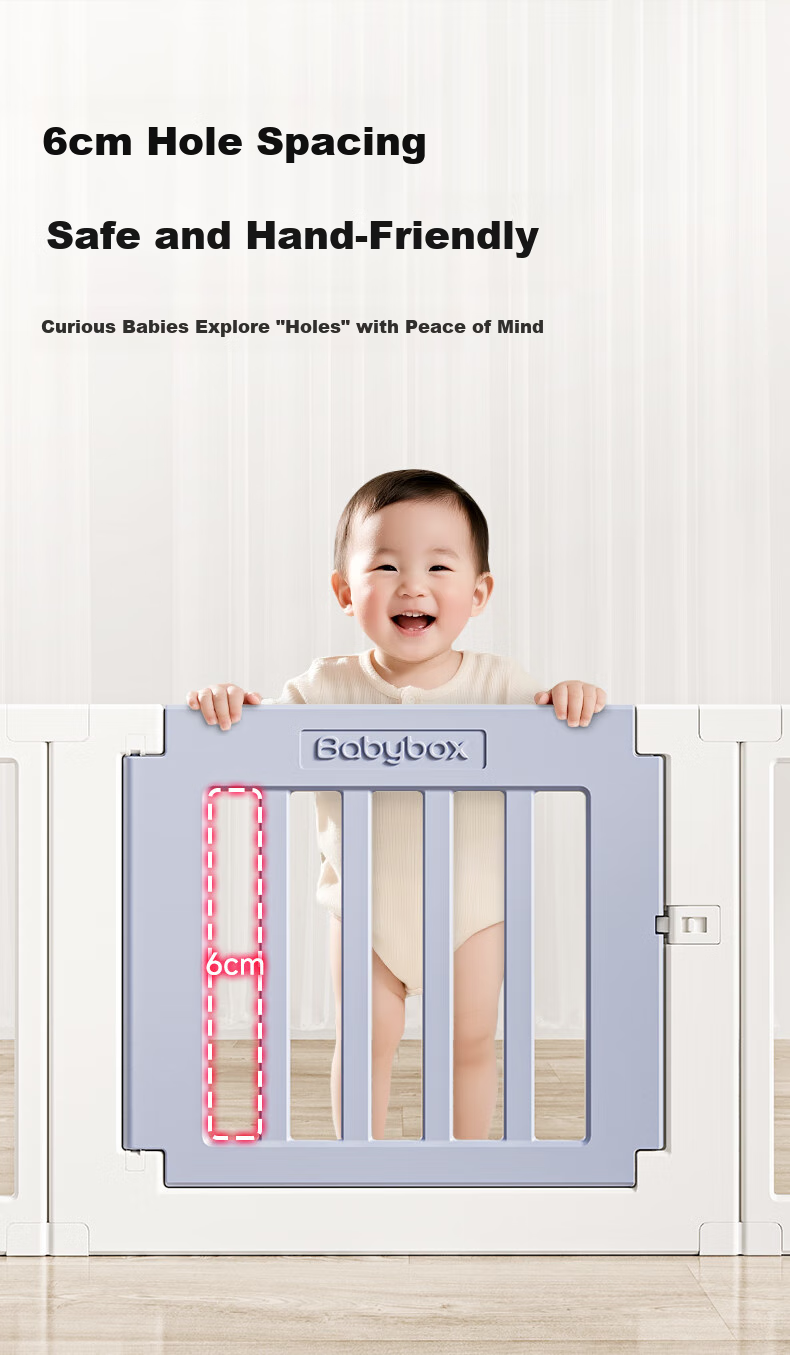 Детский игровой манеж Babybox, безопасный барьер для малышей, игровой коврик для дома