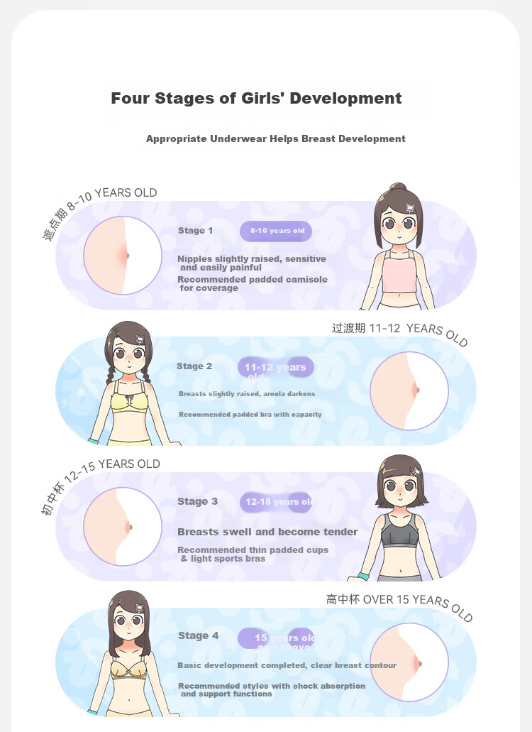 Спортивный бюстгальтер Jiusuiban для девочек 15-18 лет, поддерживающий, для тренировок и бега, подростковый бюстгальтер
