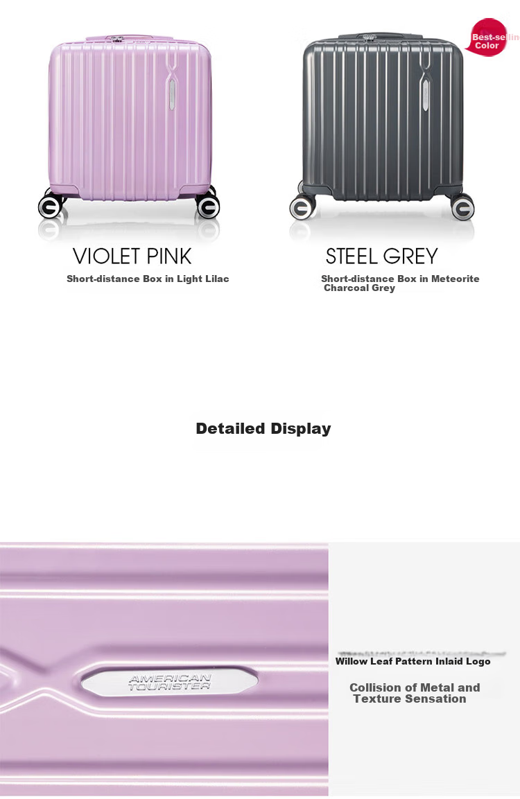 Чемодан AMERICAN TOURISTER, 24 дюйма, тележка, расширяемая, легкий, большой емкости, серый