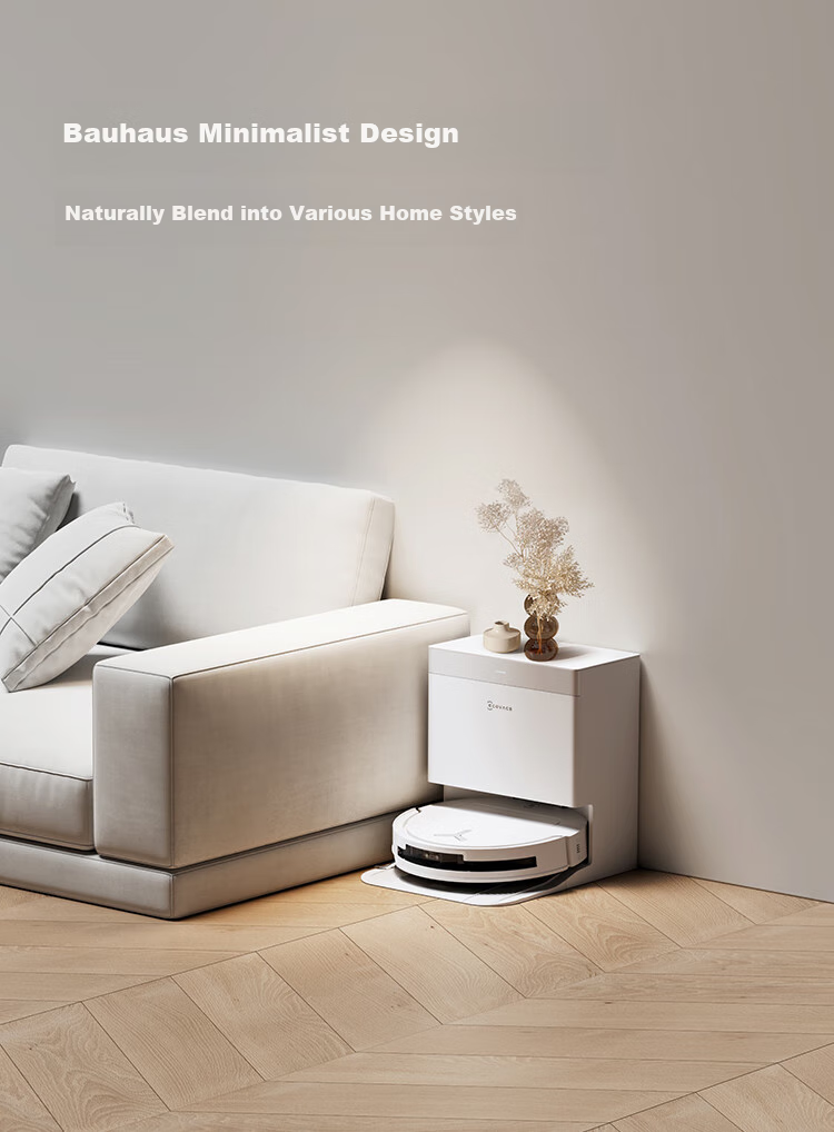 Робот-пылесос ECOVACS T50 PRO с функцией влажной уборки, автоматической очисткой, сбором пыли, интеллектуальным домашним использованием, двойными механическими рычагами, обнаружением волос, версией резервуара для воды с нулевым запутыванием (совместим с HarmonyOS)