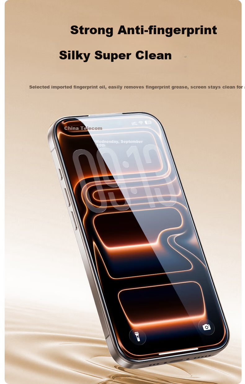 Защитное стекло PISEN для iPhone 17 Pro, полное покрытие, высокая четкость, защита от пыли, быстрое наклеивание, защита от осколков, пылезащита, защита от отпечатков пальцев, 2 шт.