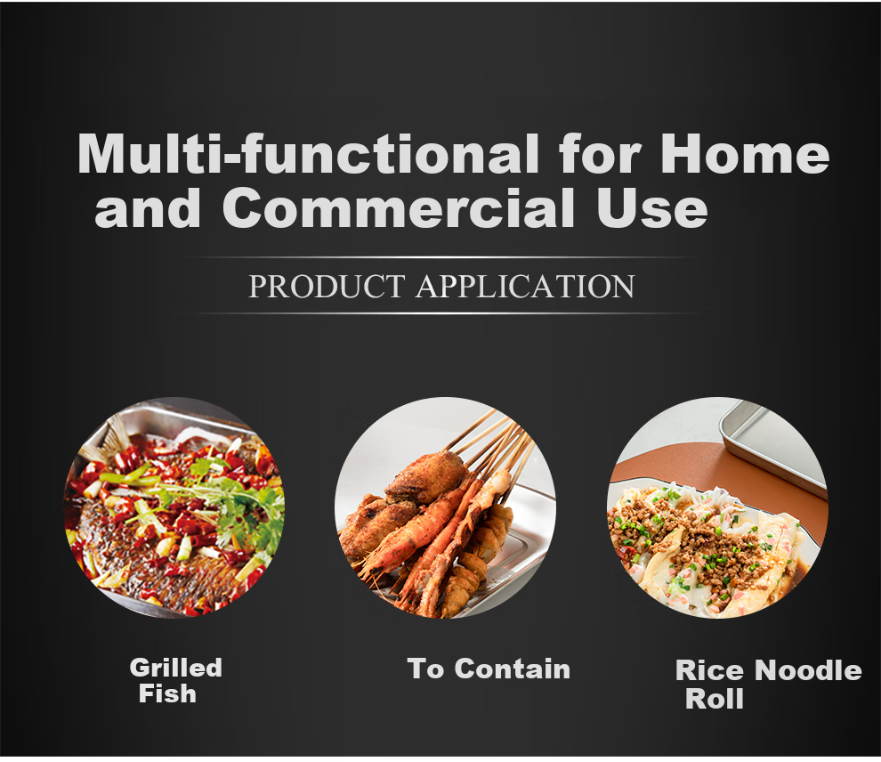 Onlycook 304 Нержавеющая сталь Паровая тарелка для Лянпи и рисовых роллов, лоток для домашнего использования, тарелка для подачи чая, сковорода для жарки рыбы, Лянпи Гунгун, маленький размер