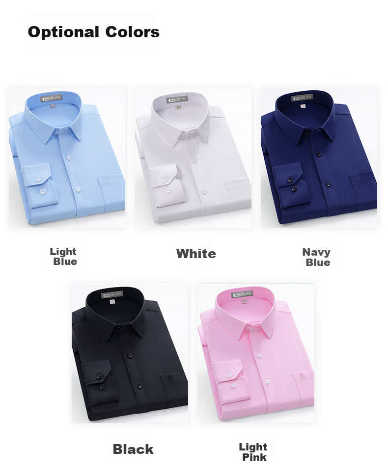 Мужская рубашка Hodo с длинным рукавом, однотонная, в стиле business casual, профессиональная рабочая униформа, классическая белая рубашка для мужчин