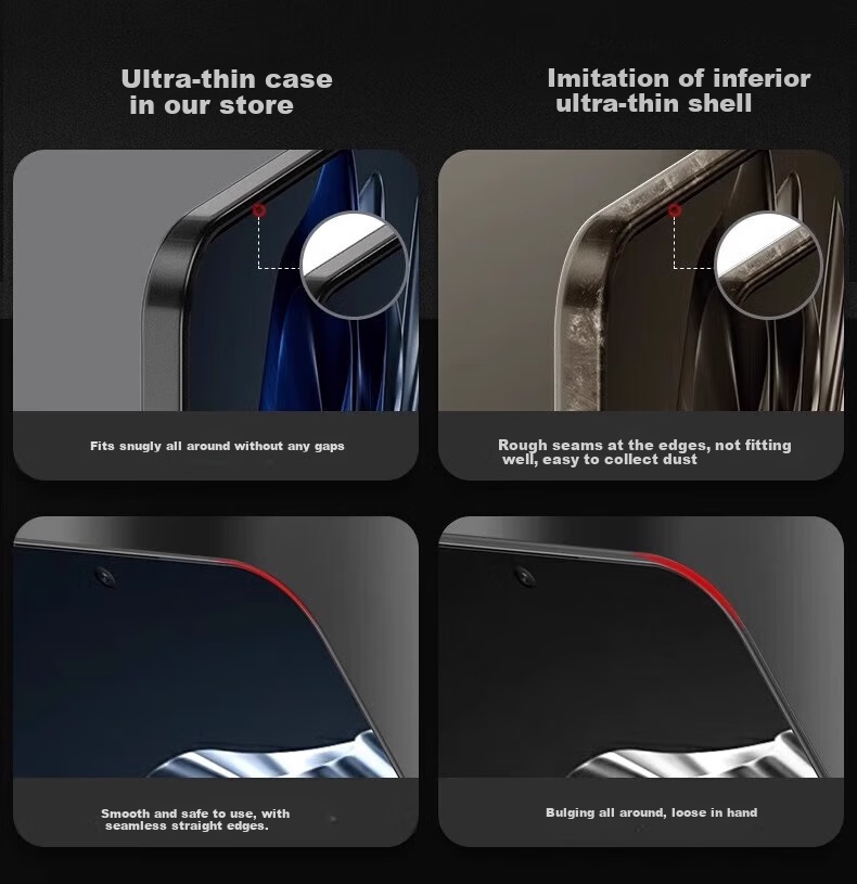 Чехол для Huawei Pura 70 HOLDZU, ультратонкий матовый, защита всего корпуса и объектива, черный