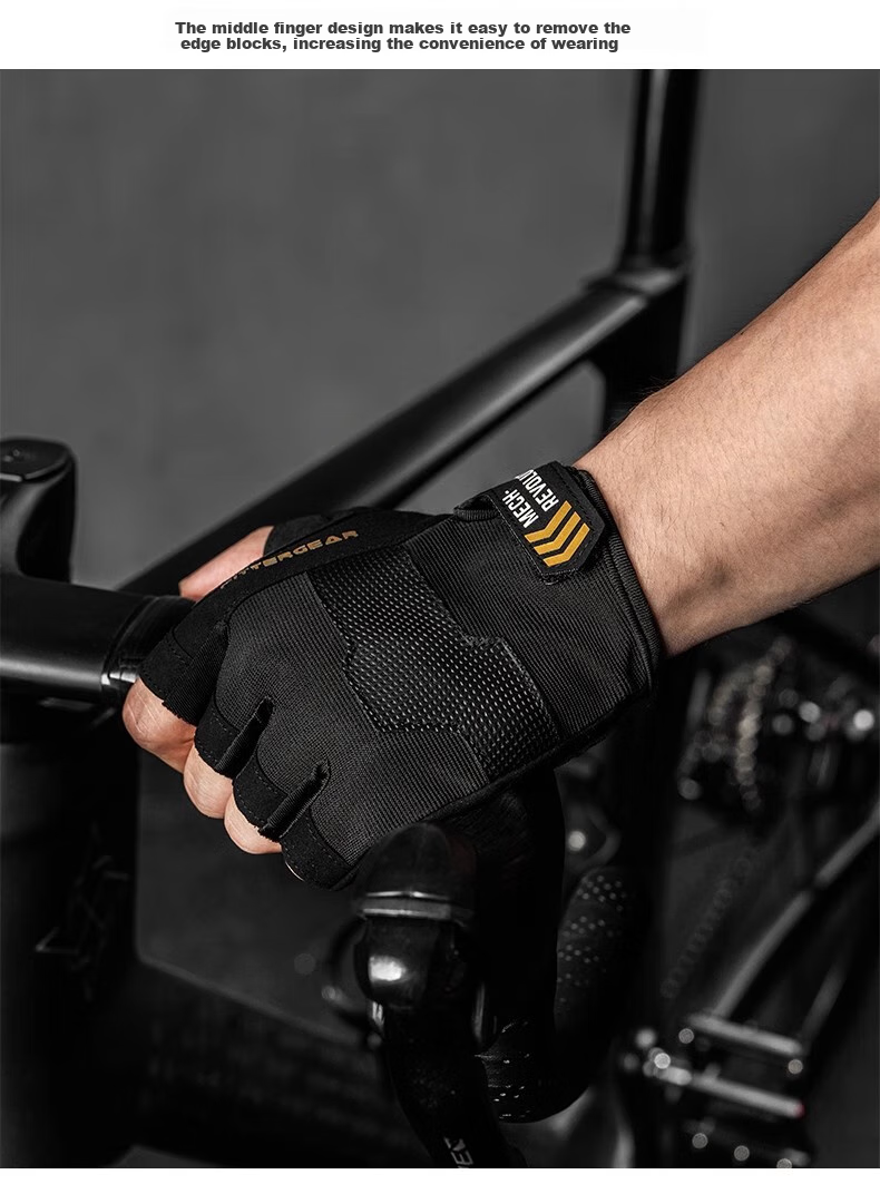 Перчатки для фитнеса FITTERGEAR, унисекс, для тренировок, велоспорта, без пальцев, черные с золотом, размер XL