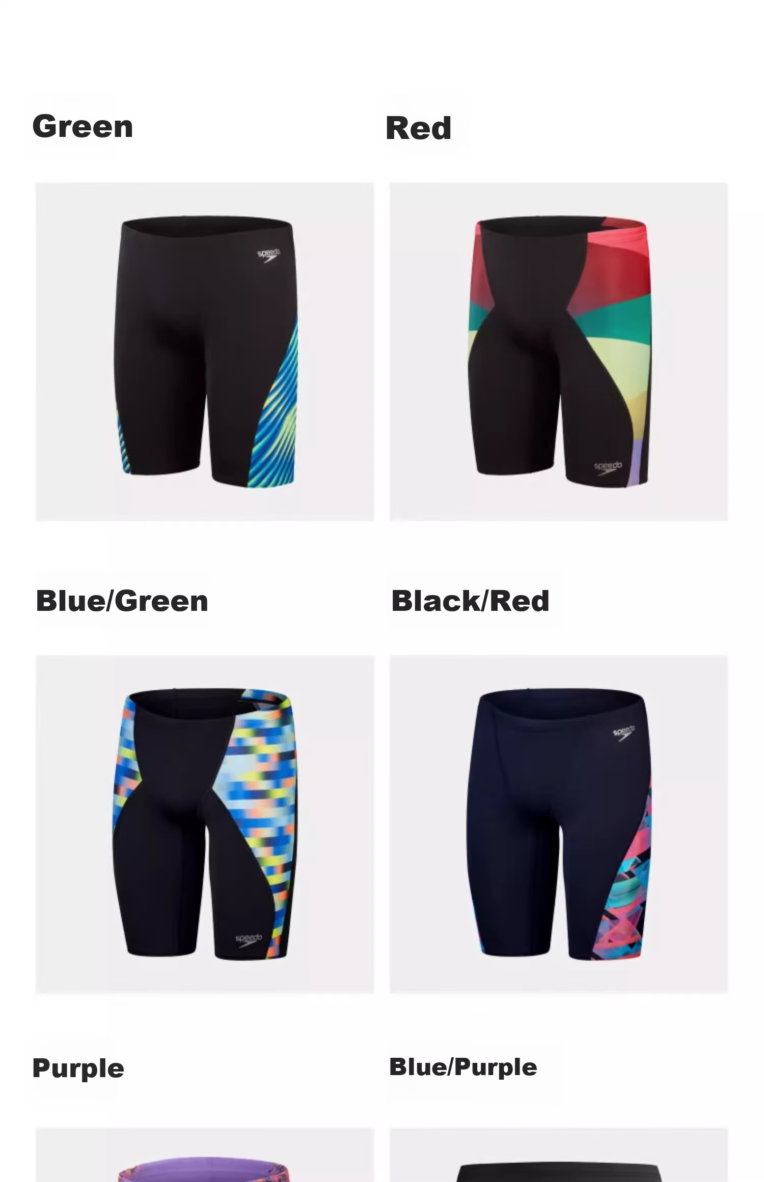 Мужские плавки-шорты Speedo, серия для соревнований и тренировок, защита от солнца, устойчивость к хлору, защита от воздействия, напечатанные шорты длиной до колена, синий/фиолетовый, размер 30
