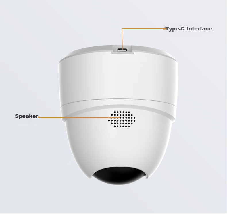Камера видеонаблюдения VSTARCAM CS2DR, 5 Мп + 5 Мп, 360 градусов, Wi-Fi, ночное видение, двусторонняя аудиосвязь, для дома, потолочное крепление, с доступом через мобильный телефон