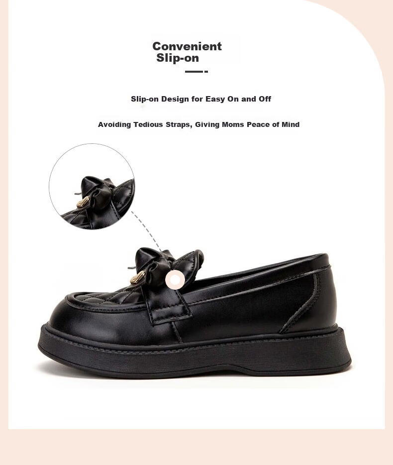 Детские туфли Follow Me, кожаные, в стиле Chanel, с мягкой подошвой, для принцесс, черные, стильные, бежевые, размер 29