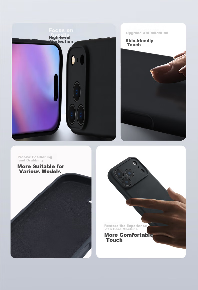 Чехол для телефона Sihuanke для iPhone 17, новый дизайн из жидкого силикона, премиальное ощущение, полная защита с интегрированной кнопкой Ai, античный белый