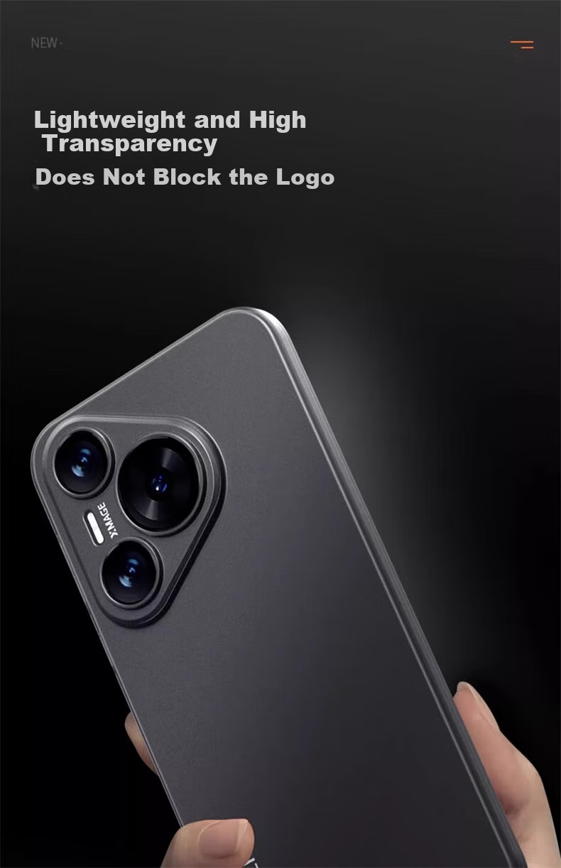 Чехол для Huawei Pura 70 HOLDZU, ультратонкий матовый, защита всего корпуса и объектива, черный