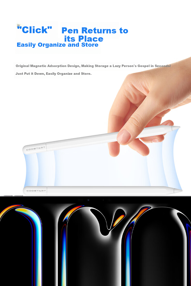 Стилус COOLSTART для Apple Pencil (USB-C), совместимый с iPad 11, емкостный стилус для письма, альтернатива Apple Tablet, защита от случайных нажатий