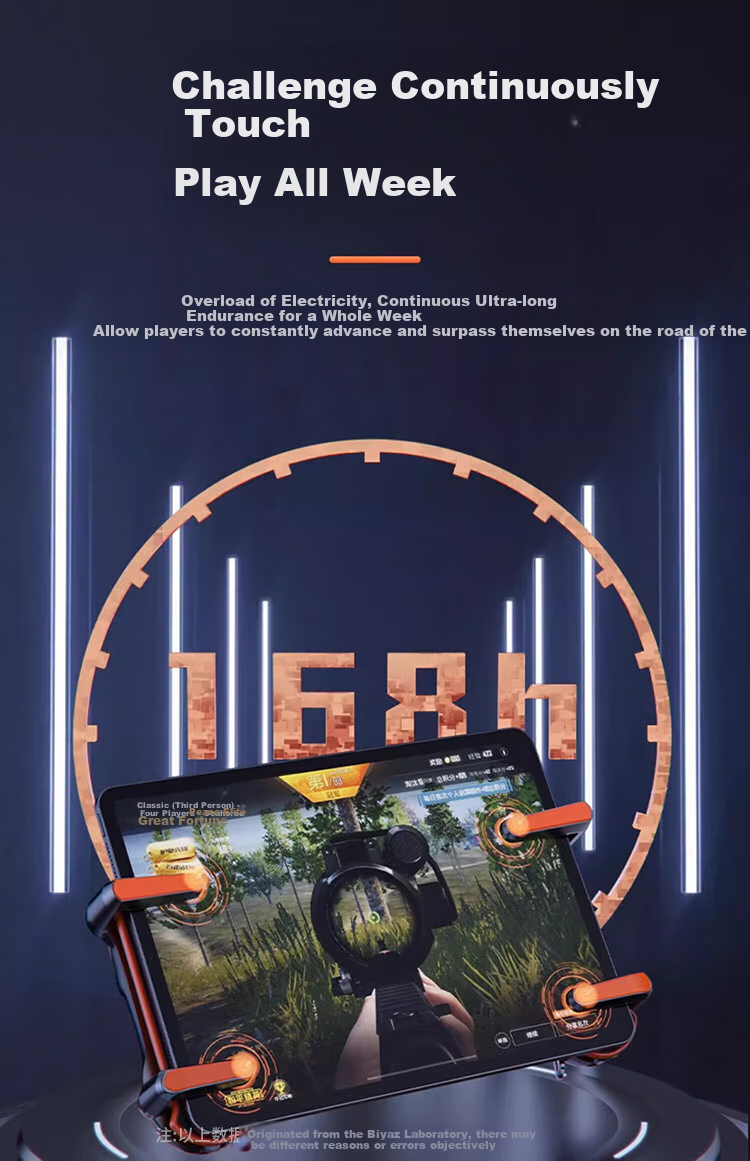 Игровой контроллер BIAZE YX90 для мобильных игр, шестипальцевый, механическая клавиатура, триггер для PUBG, Fortnite, Call of Duty