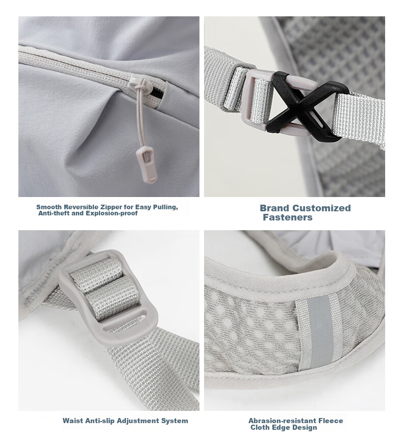 Рюкзак для бега INOXTO Lightweight Breathable Quick-Dry 5L, мужской, серый с темно-синим