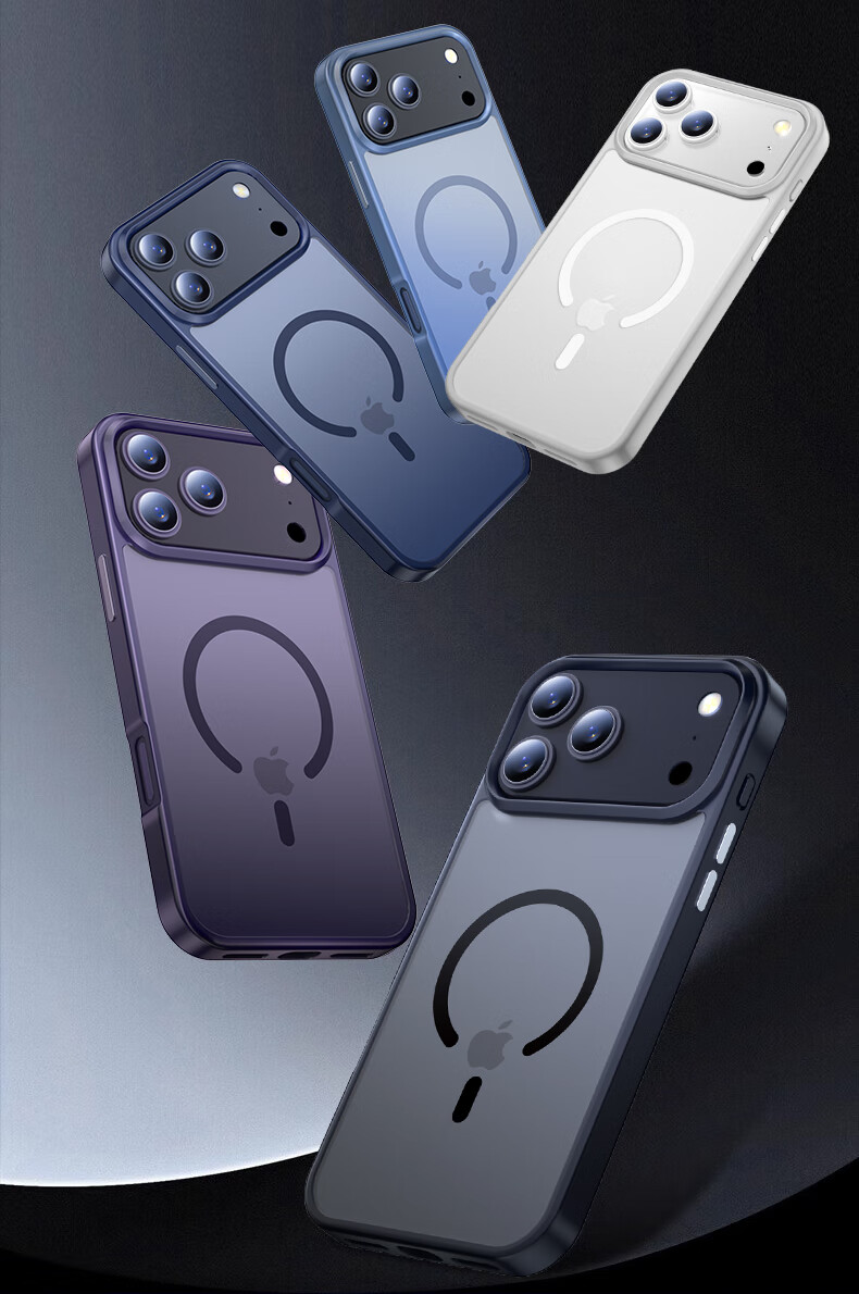 Чехол ZHIWEISHI Skin-Feel Magnetic для Apple iPhone 17, ультратонкий, противоударный, с магнитным кольцом для беспроводной зарядки, матовый, цвет "Juejue Purple"