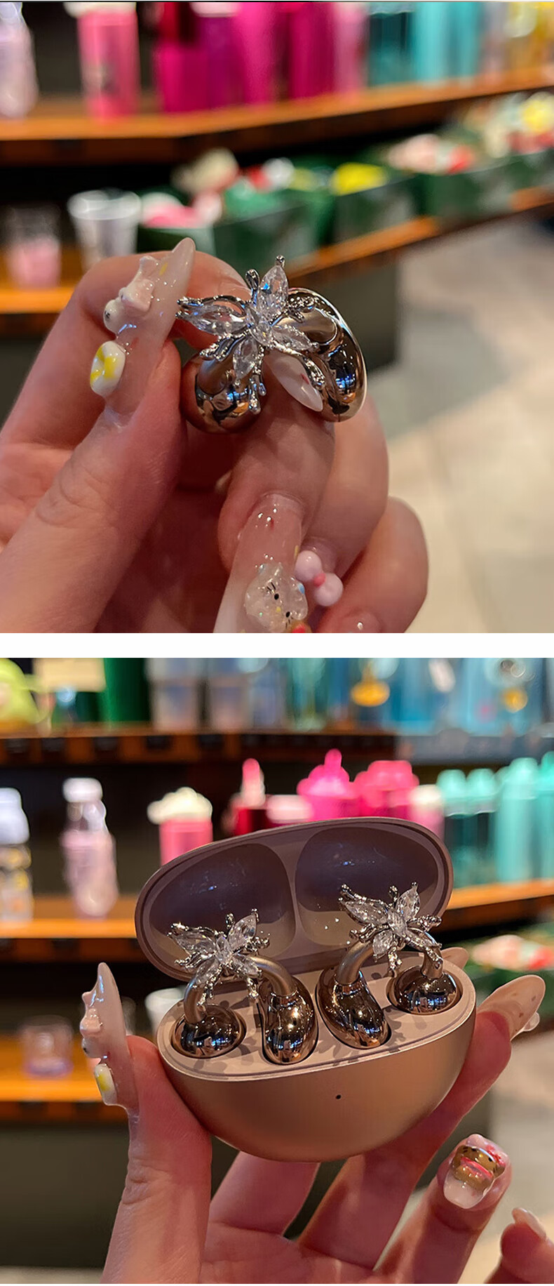 Аксессуар для наушников KOVOL Butterfly Clip Ear Hook, модный дизайн, для Huawei FreeClip 1/2