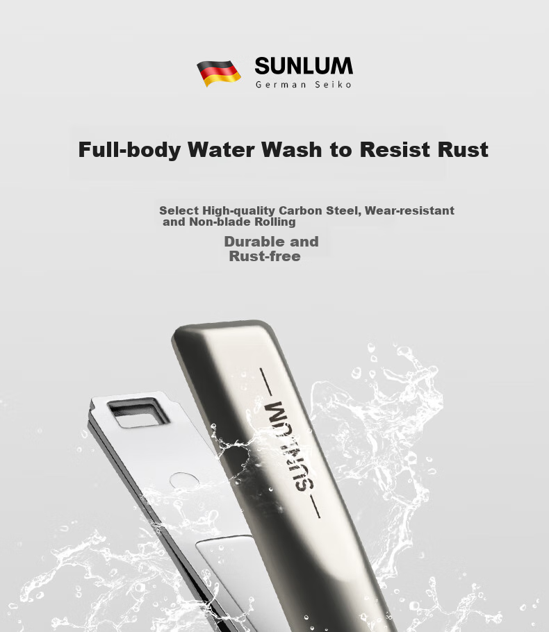 Набор SUNLUM из 5 предметов для маникюра, оригинальные скошенные лезвия, портативный для домашнего использования, немецкое качество