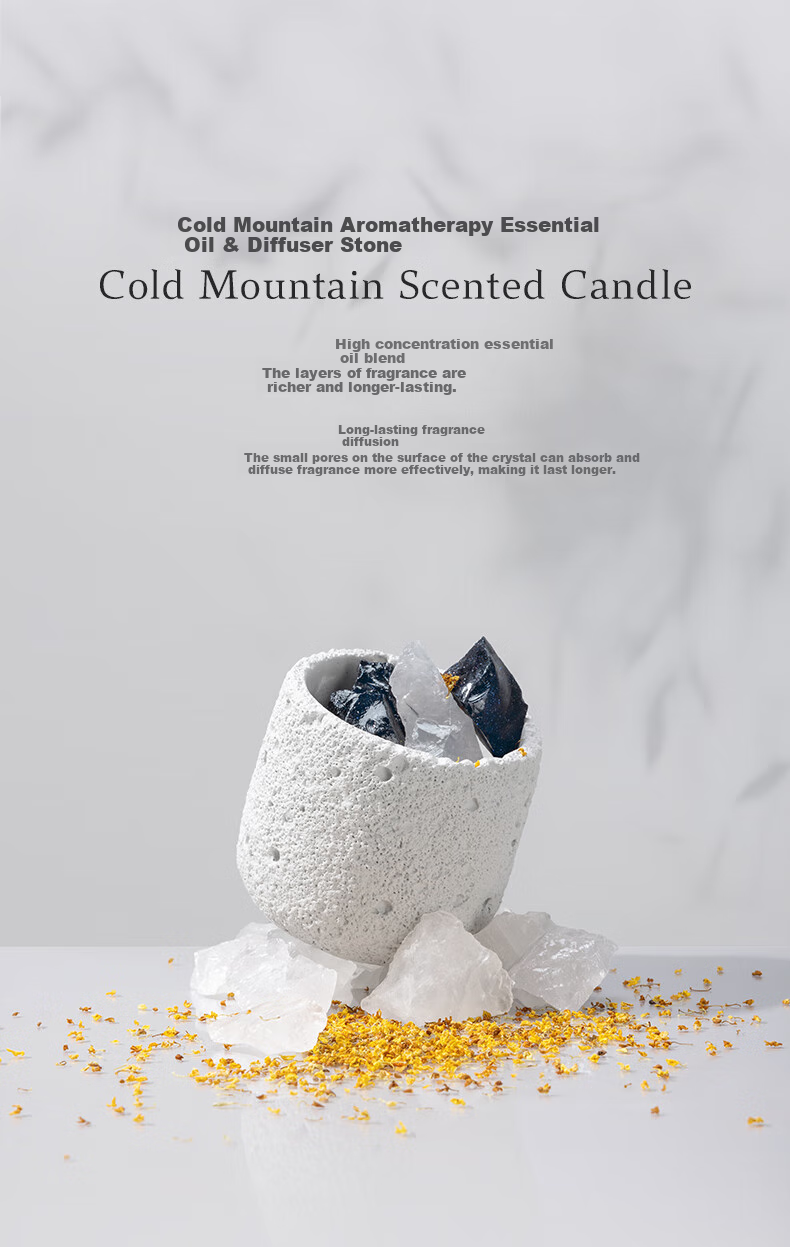 Ароматическая свеча Songchao Cold Mountain Spring Rain, ароматизатор для спальни, нишевый высококлассный орнамент, подарок на день рождения и Новый год для женщин