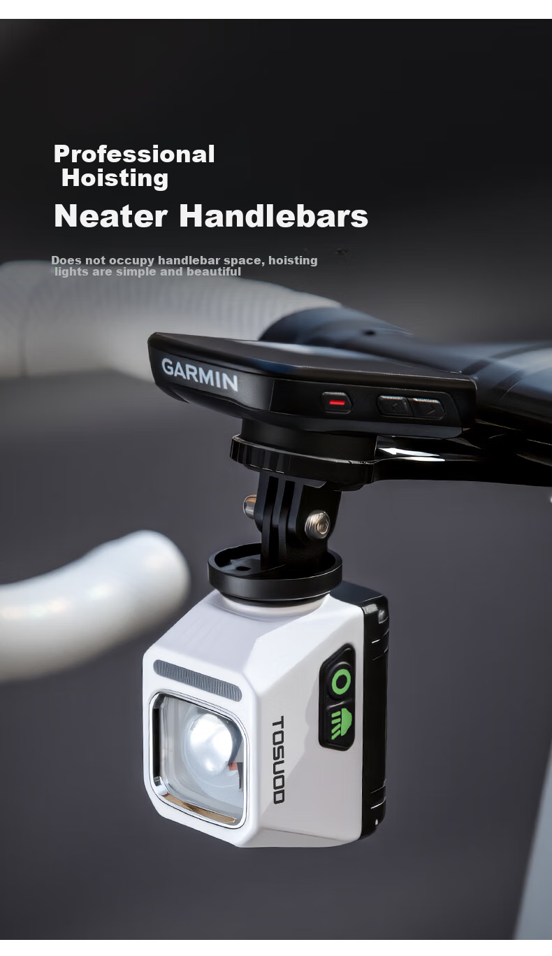 Велосипедный фонарь TOSUOD GARMIN, подвесной, с отсечкой луча, для горного и шоссейного велосипеда, высокая яркость, антибликовый, для ночной езды, 2000 люмен, 3200 мАч