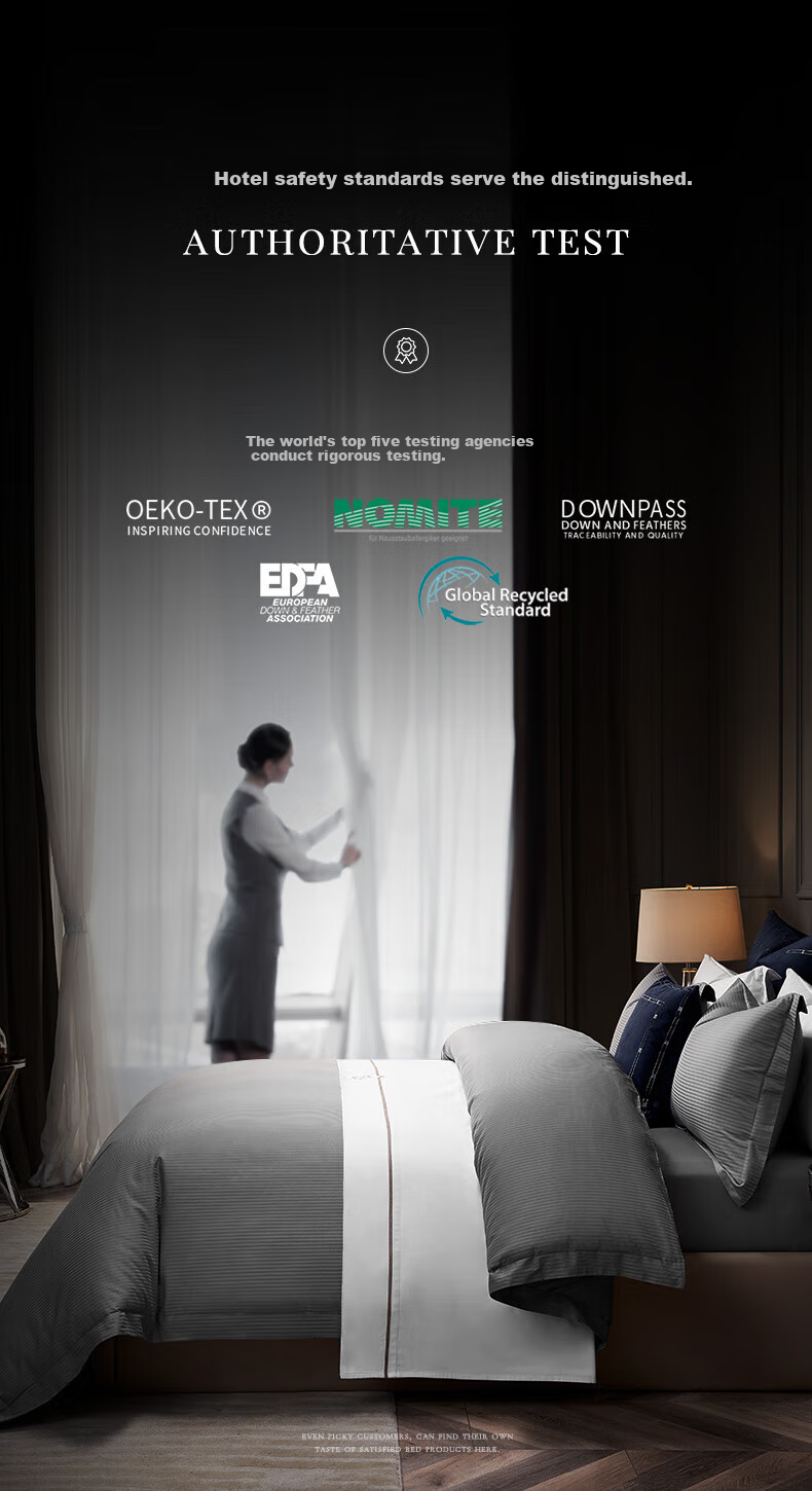 Постельное белье Canasin Hilton, 100% хлопок, размер 1.8м, евростандарт, серый