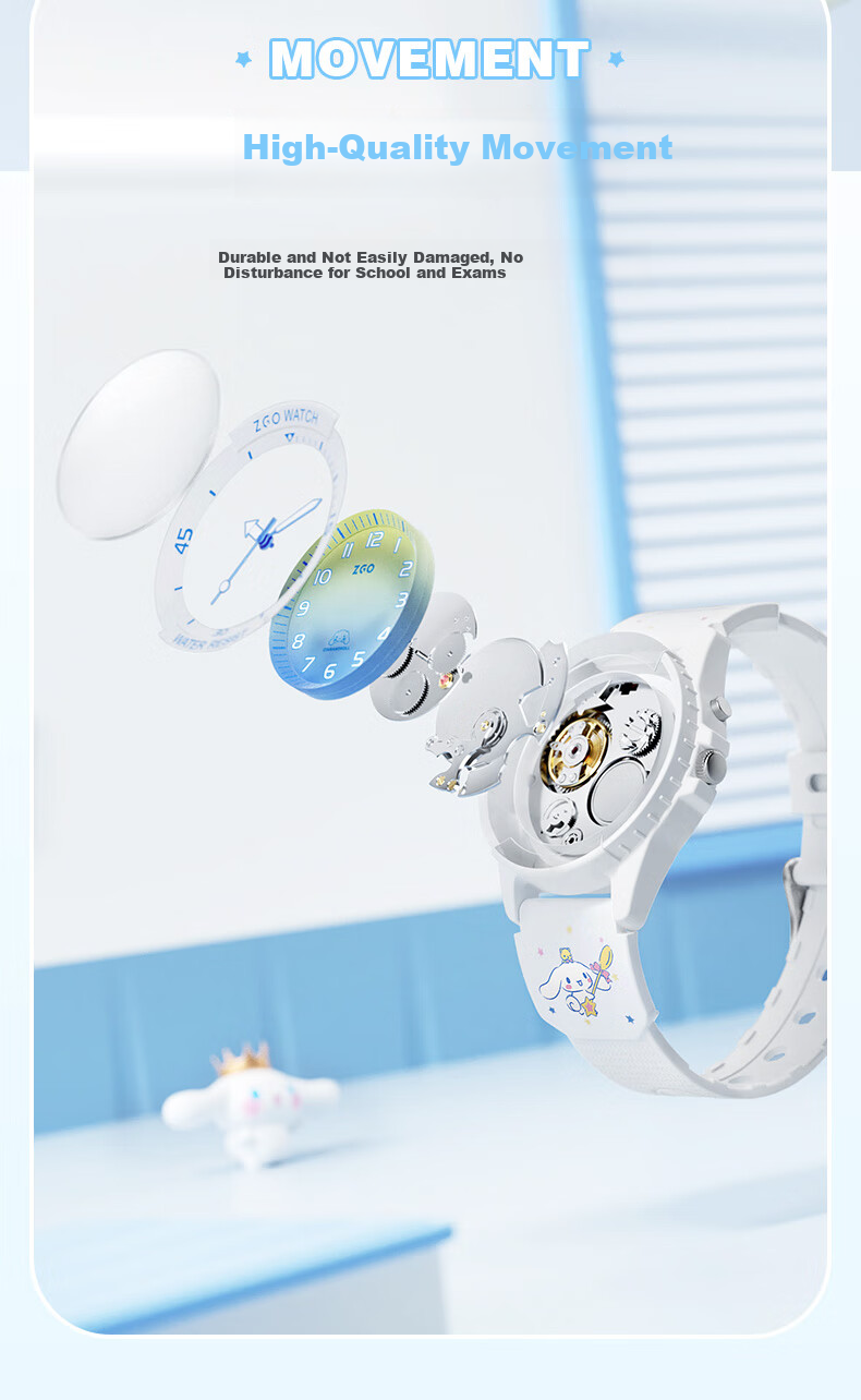 Детские часы ZGO Sanrio, водонепроницаемые, электронные, для девочек 6-12 лет, подарок