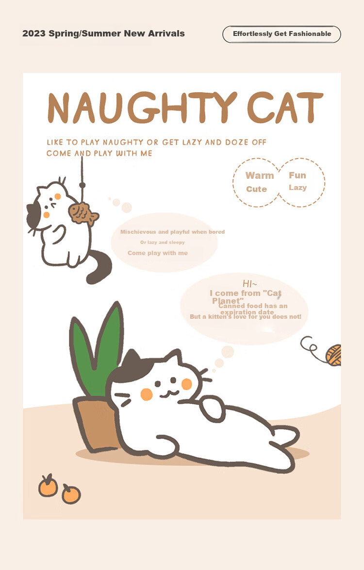 Комплект постельного белья Dohia из 100% хлопка "NAUGHTYCAT" для кровати 1.5м, размер пододеяльника 203*229 см