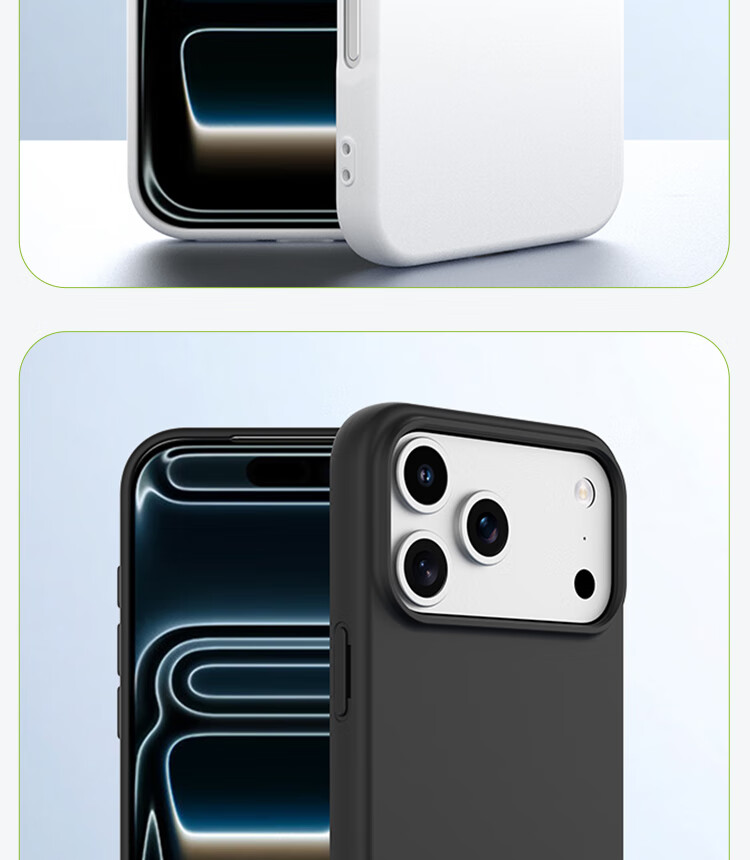 Чехол для телефона ESCAPE iPhone 17 Pro, силиконовый, полный комплект защиты, приятный на ощупь, противоударный, тонкий, черный