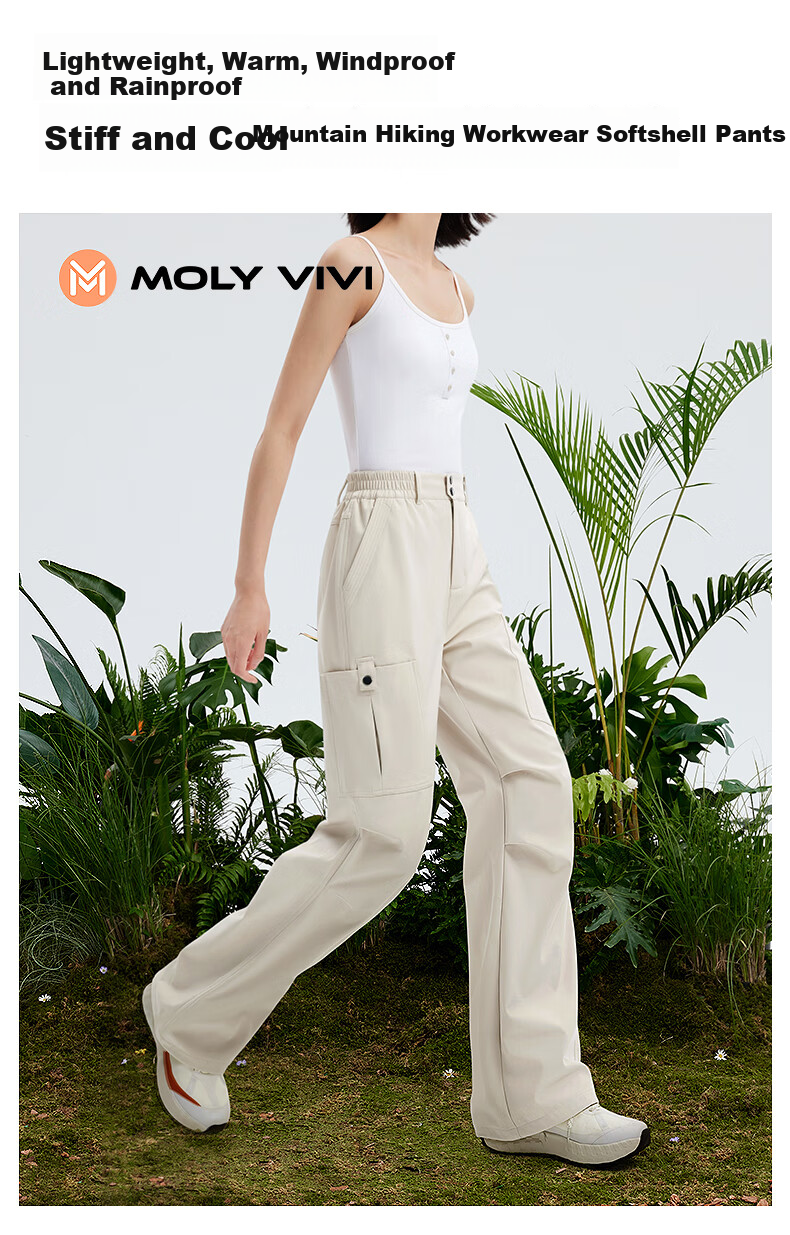 Женские тактические брюки MOLY VIVI, ветрозащитные и морозостойкие, флисовые, для лыж, пеших и альпинистских походов, теплые брюки Magic Vivy