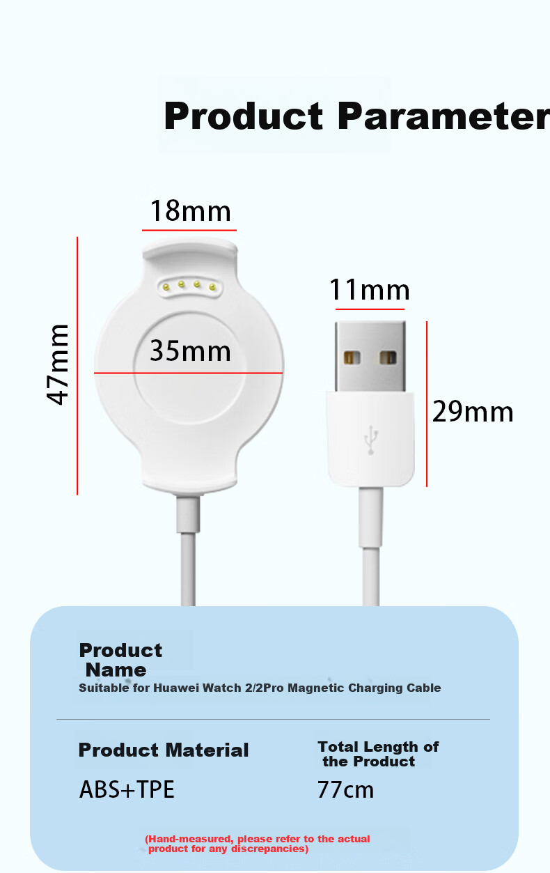 Магнитный кабель Masentek для зарядки Huawei Watch 2/2 Pro, Smart Sports Bracelet Stand Integrated GT/6798453/GS3 Honor NFC/fit/x/ec