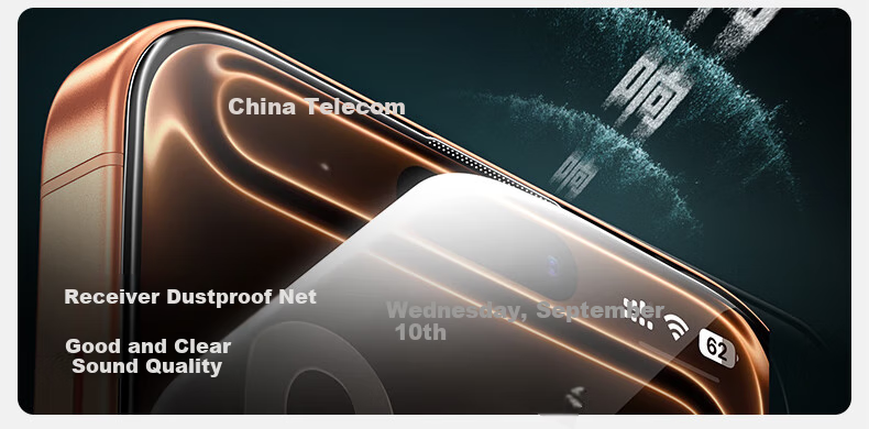 Защитное стекло SmartDevil для iPhone 17 Pro Max, 3D горячее изгибание, Corning Glass, ультратонкое 0.18 мм, противоударное, пыленепроницаемое, антибликовое