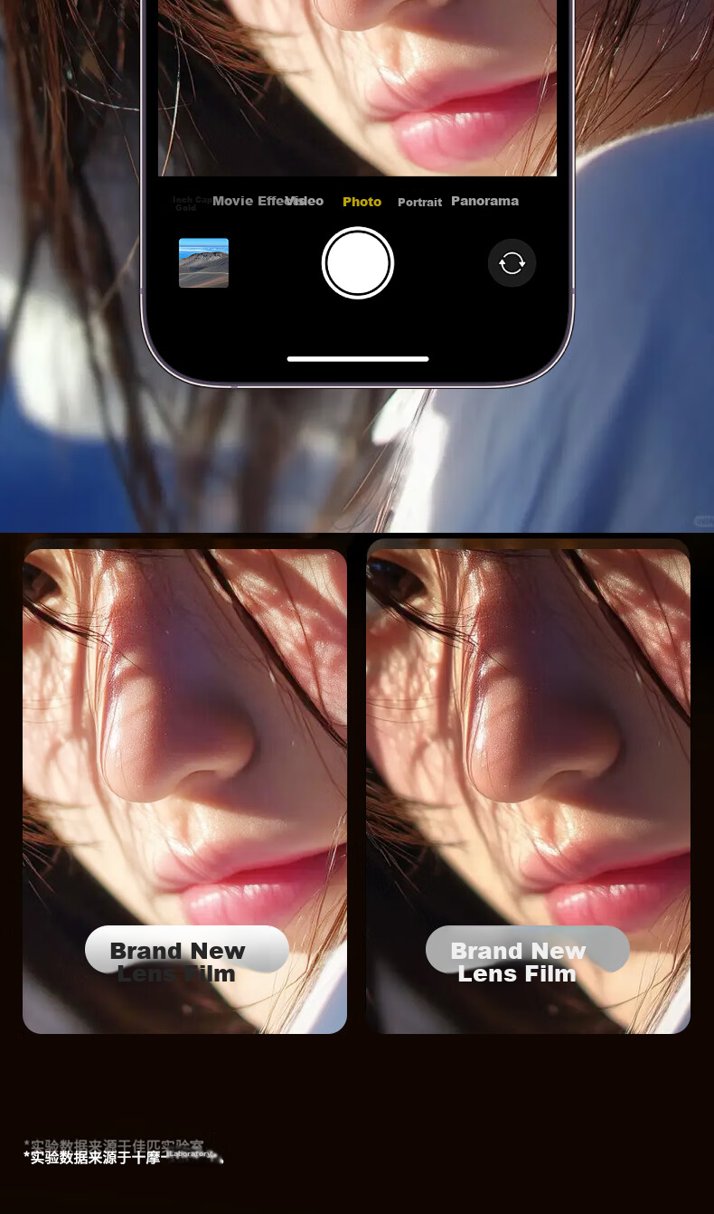 Защитная пленка Smorss для камеры Apple iPhone 17 Pro, закаленное стекло AR Enhanced - Star Orange